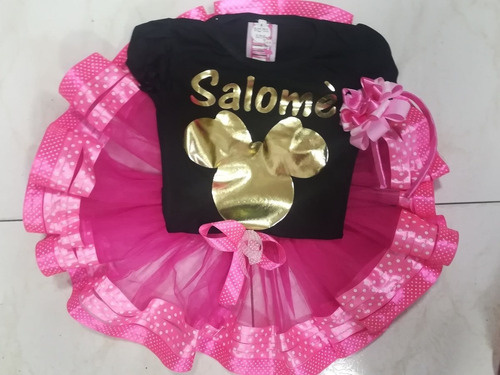 Vestido Tutu Niña Minnie Personalizado