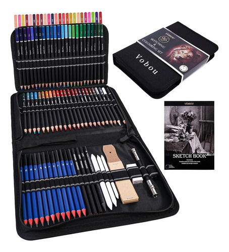 ~? Vobou 96pcs Art Supplies Set, Coloreado Drawing Pencils A