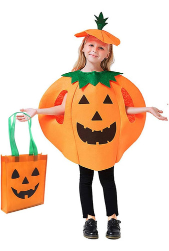 Disfraz De Calabaza Para Niños De Halloween, Juego De 3 De Y