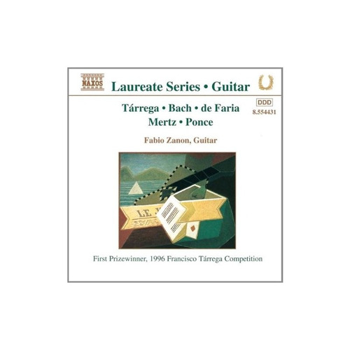 Tarrega/bach/de Faria/mertz/ponce/zanon Laureate Guitar S Cd