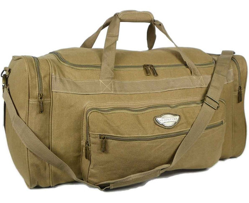 Imagem 1 de 5 de Bolsa Viagem Em Lona Sacola Com Alça Transversal Grande 75 L