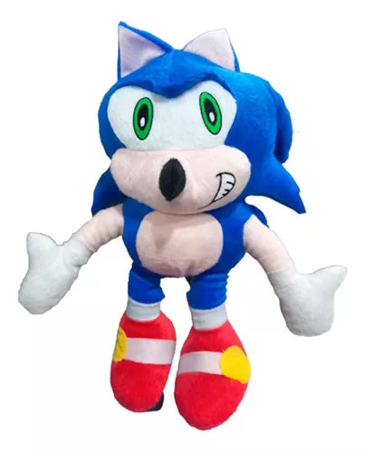 Boneco Pelúcia Sonic Grande 50cm Lançamento Pronta Entrega