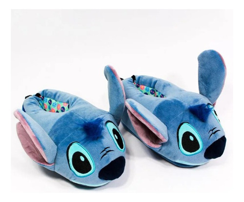 Pantufa 3d Stitch - Solado De Borracha - Original Disney