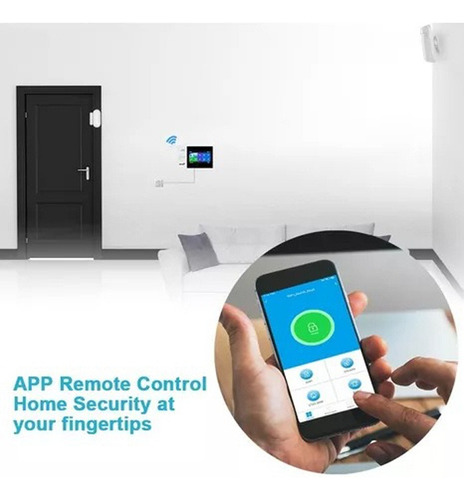 Kit Alarma Inteligente Con Pantalla Táctil Wifi Gsm - Smart