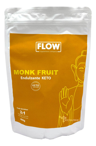 Monk Fruit Endulzante Keto 400 Grs Flow Fruta Del Monje