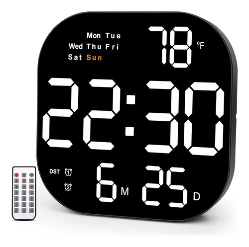 Reloj De Pared Grande, Reloj De Pared Digital Pantalla Led D