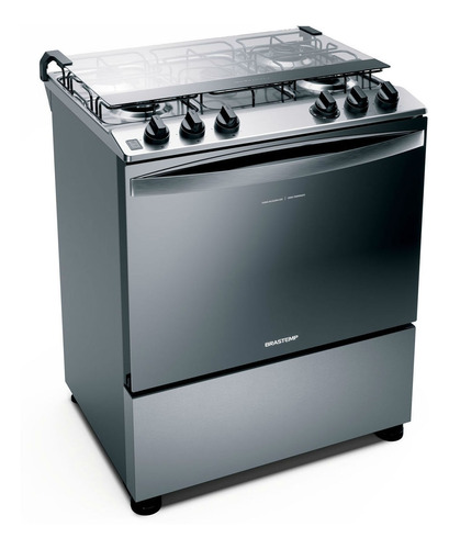 Fogão Brastemp 5 Bocas Cor Inox Bfs5ncr