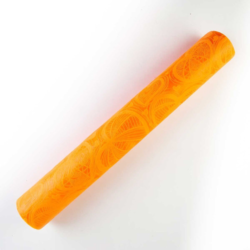 Papel Decorativo Texturizado 9.14m Selanusa Color Naranja Corazones