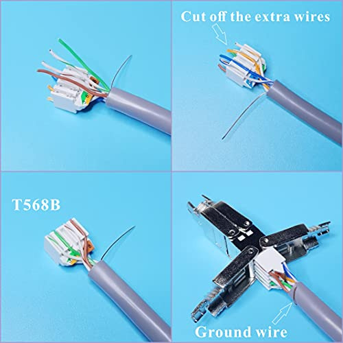 Caja De Conexiones Ethernet, Conector De Empalme A Tope De C