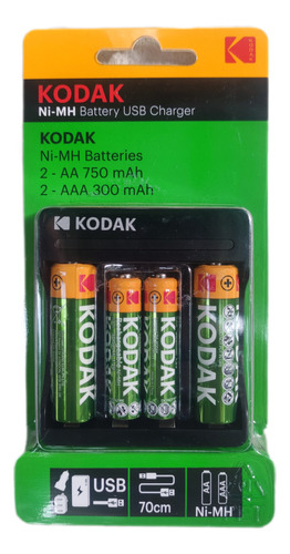 Cargador Para Pila Recargable Kodak Aa Y Aaa