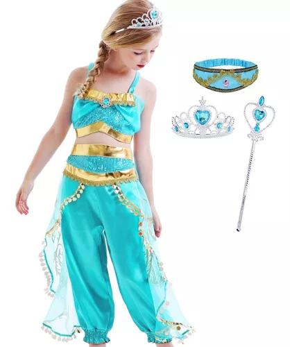Vestido Disfraz Jazmín Niña Princesa Aladino Aladdín Navidad en venta en  Estado De México por sólo $   Mexico