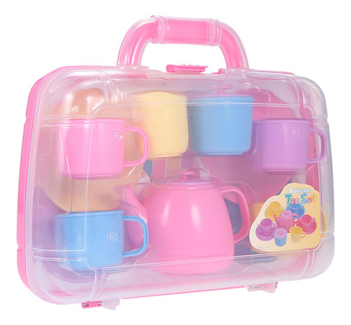 Montessori Toys Tea Party Set Kits De Tazas De Té Rosa