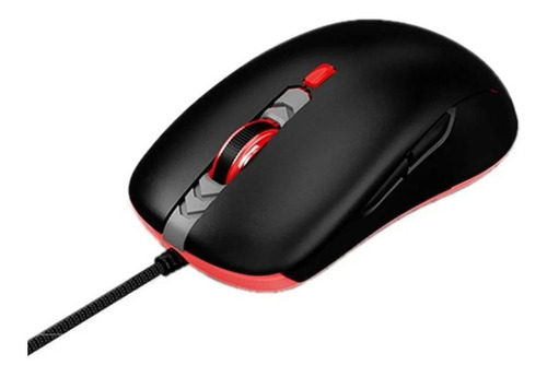 Mouse Gamer Rgb Acer 6400dpi 6bot Usb Optico 6 Efectos Luces Color Negro