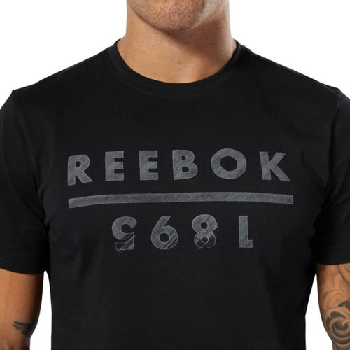 Camiseta Reebok 1895 Preta Importada Tamanho M Ótimo Estado!