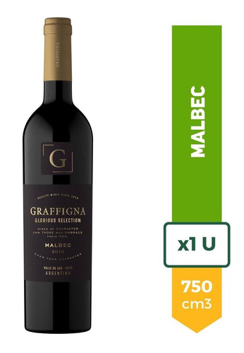 Graffigna Glorious vino selection malbec tinto 750ml