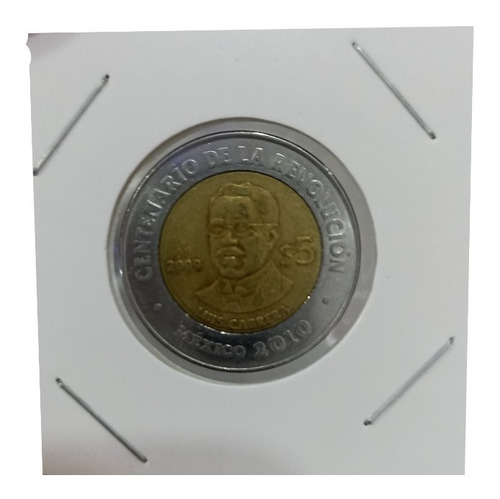 Moneda Conmemorativa 5 Pesos Centenario De La Revolución