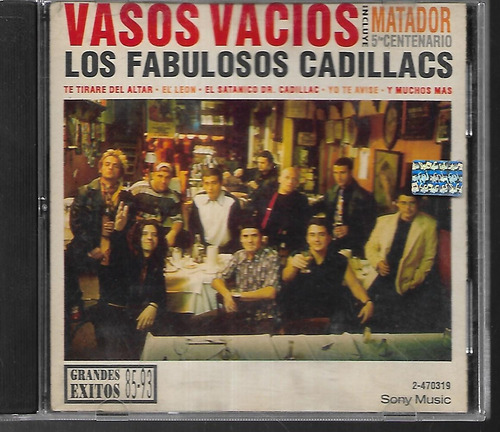 Los Fabulosos Cadillacs Album Vasos Vacios Sello Sony Music