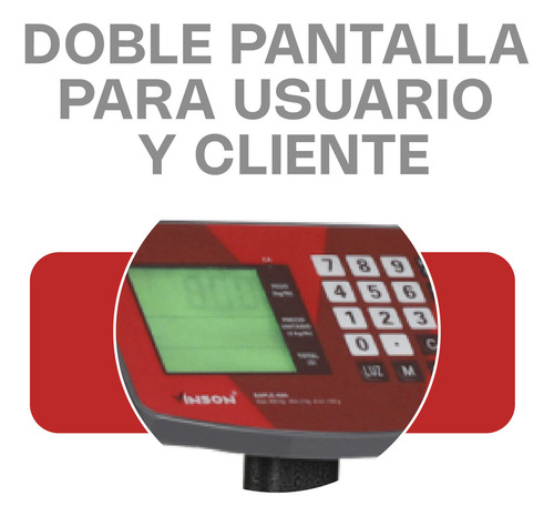 Báscula Digital Plataforma Plegable Vinson /rhino Baple200 Rojo