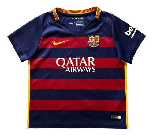 Camiseta Local Fc. Barcelona 2015-2016, Nike, Talla S Niño