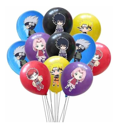 Globos Y Mantel Naruto (pack Oferta).