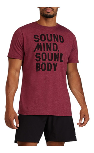 Playera Asics Sound Mind Sound Body De Hombre 100% Original