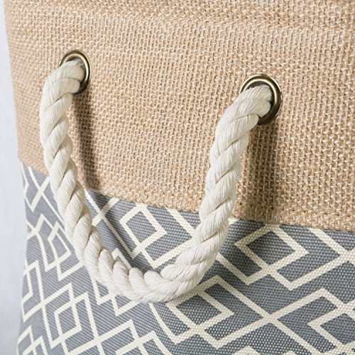 Dii Yute Storage Collection Collapsible Burlap Diamond Stora