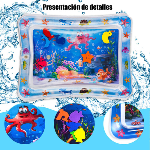 Cojín De Agua Inflable,tapete De Juego Acuático Para