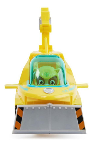 Vehículo Paw Patrol Hammerhead Aqua Pups + Figura Rubble Color Amarillo