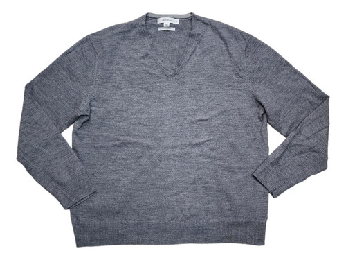 Sueter Calvin Klein Xgrande Gris Extra Fine Merino