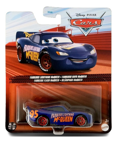 Fabuloso Rayo Mcqueen Cars Metal 2.2 Disney Pixar Mattel