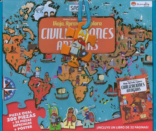 Civilizaciones Antiguas Viaja Aprende Explora Libro Rompecab