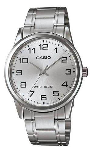 Reloj Casio Analogo Acero Inoxidable Blanco Mtp-v001d-7budf 