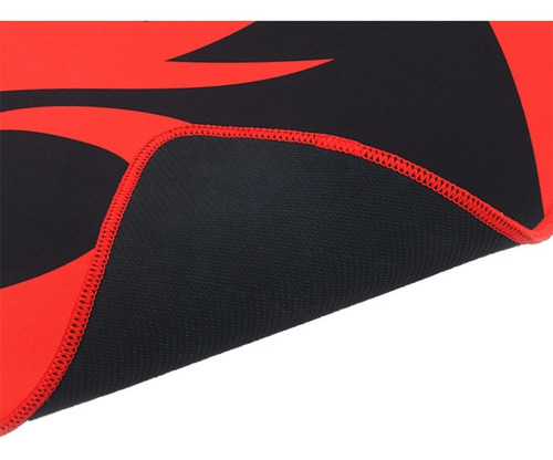 Imagen 4 de 6 de Mouse Pad gamer Redragon P006 Kunlun de caucho y tela l 420mm x 880mm x 4mm negro/rojo