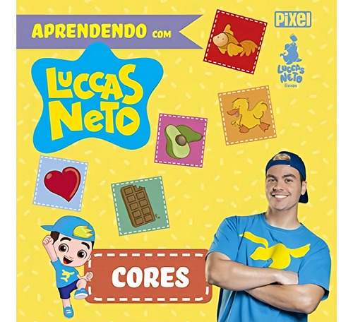 Livro Físico Infantil Aprendendo Com Luccas Neto - Cores