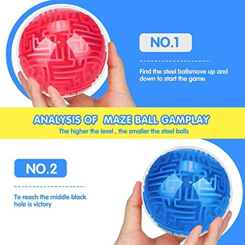 Maze Ball 3d Maze Puzzle De 2 Piezas Para Acertijos, Juegos
