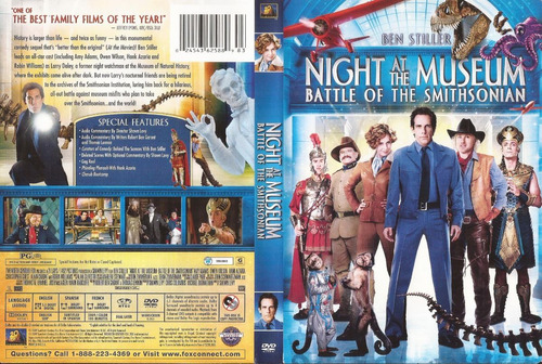 Una Noche En El Museo 2 Dvd Ben Stiller Robin Williams