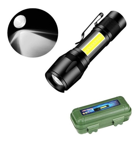 2 Mini Lanterna Iluminação Luz Led Lateral Portátil Usb