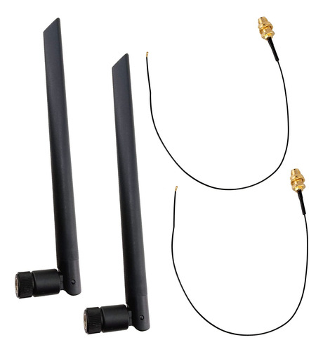 Qarequ Antena Lan Inalambrica 6dbi Rp-sma Mfh4 Cable Para