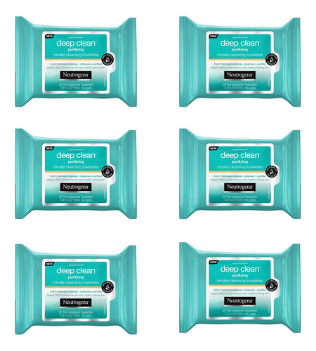 Toallitas Desmaquillantes Neutrogena Deep Clean Purifying X1