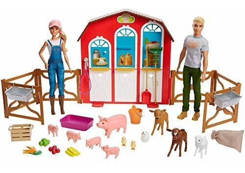 Barbie Sweet Orchard Farm Gramp Playset Con Muñecas Barbie Y