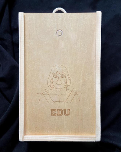 Caja Madera Copa Vaso Whisky Grabado Laser Personalizado