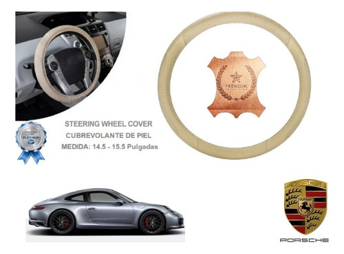 Funda Cubrevolante Beige Piel Porsche Carrera 4 Gts 2023