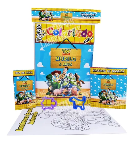 Kit Livro de Colorir + giz de cera