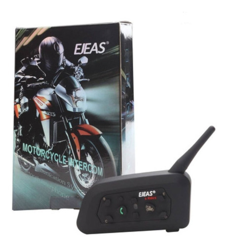 Imagen 1 de 6 de Intecomunicador Para Casco Moto Ejeas V6 Pro Bluetooth 1200m