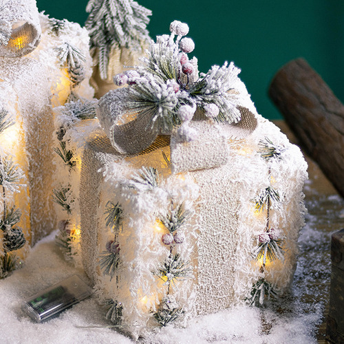 Colgante Navideño, 3 Unidades, Luminoso, De Hierro, Decorati