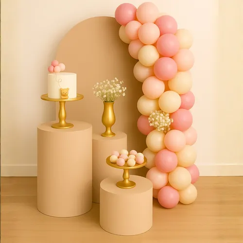 Kit Trio Capas Cilindros + Painel Romano Dupla Face Decorar