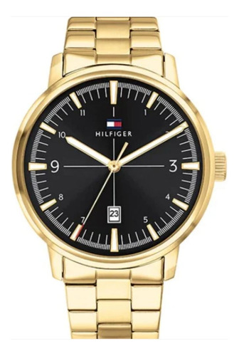 Reloj Original Tommy Hilfiger 1710454 Hombre Dorado 44 Mm