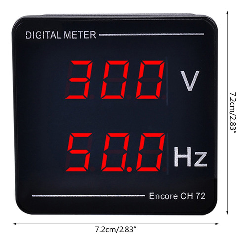 Medidor De Frecuencia Con Doble Pantalla Digital Ac50-500v 1