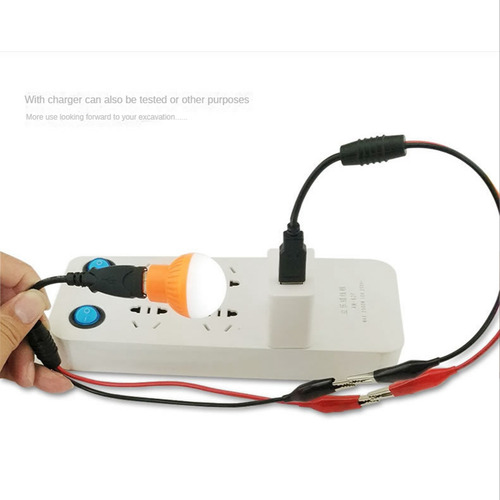 2 Peças De Clipes De Jacaré Usb, Fio De Crocodilo Macho/mulh