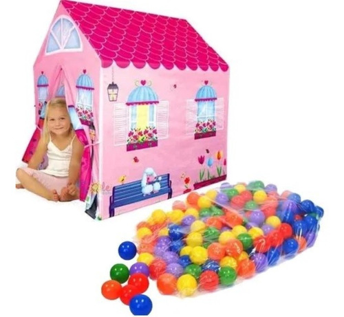 Pelotero Carpa Casita Castillo Infantil Princesa + 50 Peloti